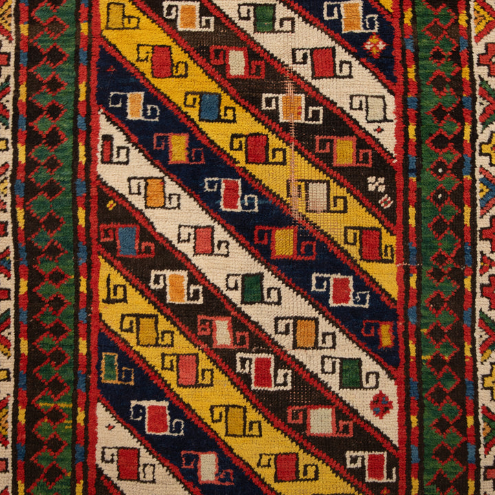 Antique Turkish Hand-Knotted Rug - 9' 11'' x 3' 5''