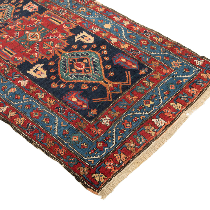 Antique Turkish Hand-Knotted Rug - 13' 9'' x 3' 7''