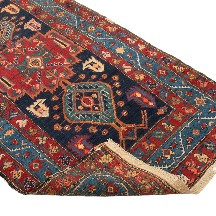 Antique Turkish Hand-Knotted Rug - 13' 9'' x 3' 7''