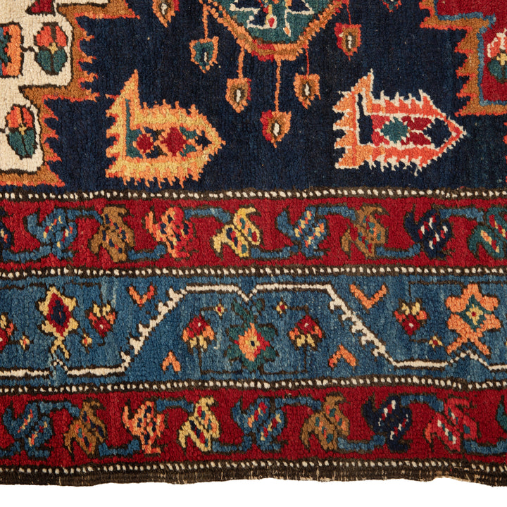 Antique Turkish Hand-Knotted Rug - 13' 9'' x 3' 7''