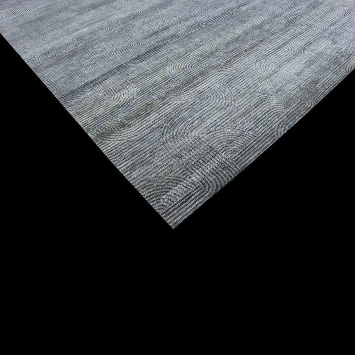 Grey Modern Silk Rug - 10' x 14'2" Default Title