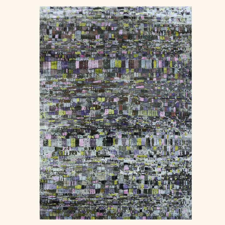 Grey Modern Silk Rug - 10' x 14' Default Title