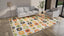 Multi Patterned Modern Wool Rug - 9' x 11'9"