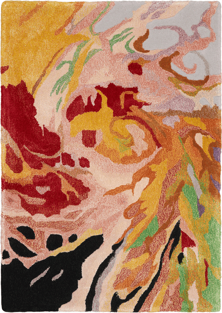 Multicolored Essentials Modern Wool Luxcelle Blend Rug – abc