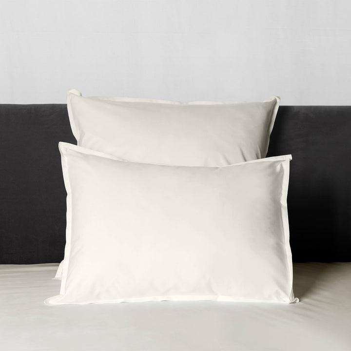 Lineare Percale Duvet & Shams, Ivory Pillow Sham / King