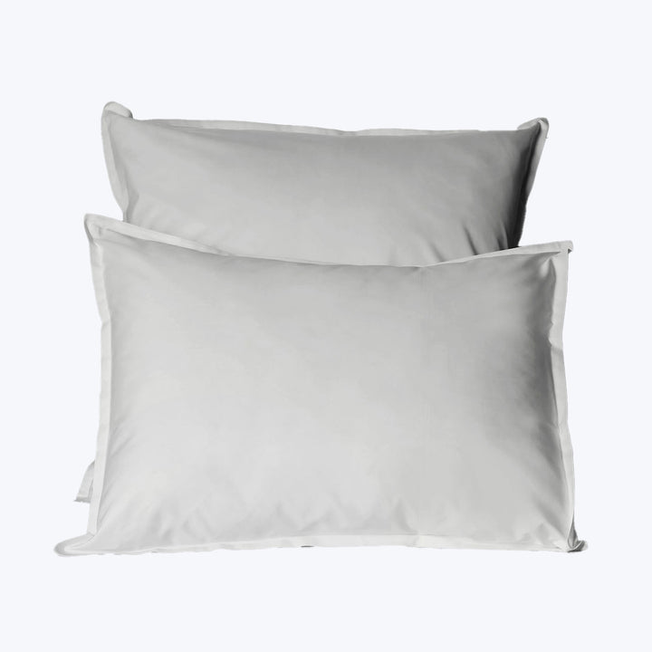 Lineare Percale Duvet & Shams, Pearl Pillow Sham / King