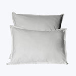 Lineare Percale Duvet & Shams, Pearl Pillow Sham / King