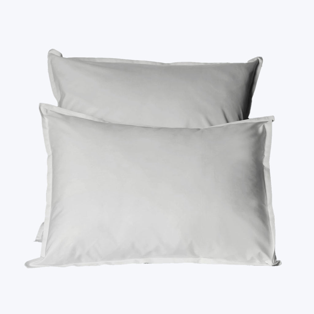 Lineare Sateen Duvet & Shams, Pearl Pillow Sham / King