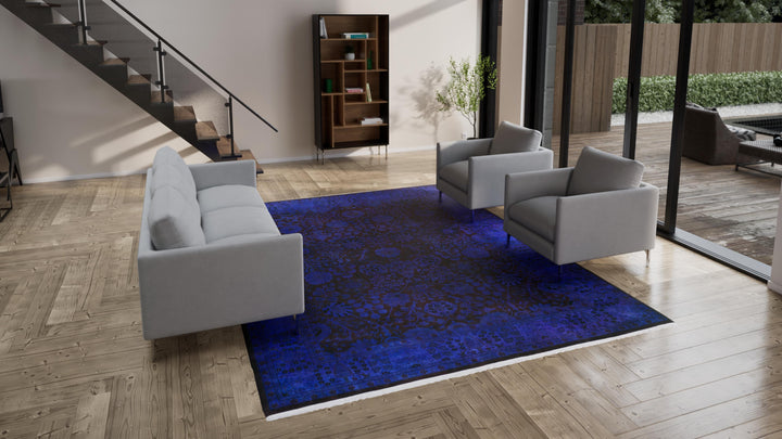 Purple Samsara Wool Rug - 9'1" x 12'1"