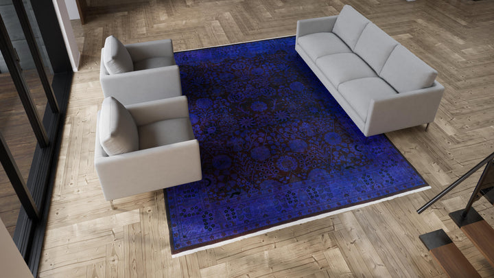 Purple Samsara Wool Rug - 9'1" x 12'1"