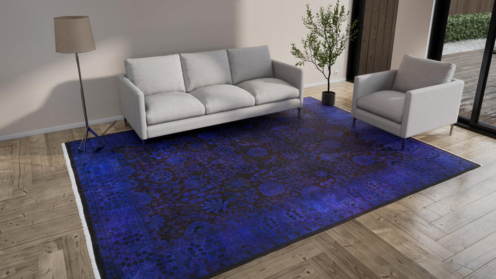 Purple Samsara Wool Rug - 9'1" x 12'1"