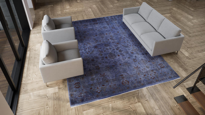 Purple Samsara Wool Rug - 9'3" x 12'2"