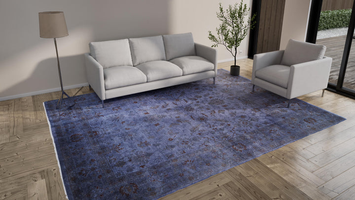 Purple Samsara Wool Rug - 9'3" x 12'2"