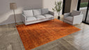 Orange Overdyed Wool Rug - 8'2" x 10'5"