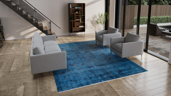 Blue Samsara Wool Rug - 9'1" x 12'3"