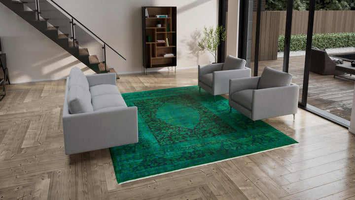 Green Samsara Wool Rug - 9'1" x 11'4"
