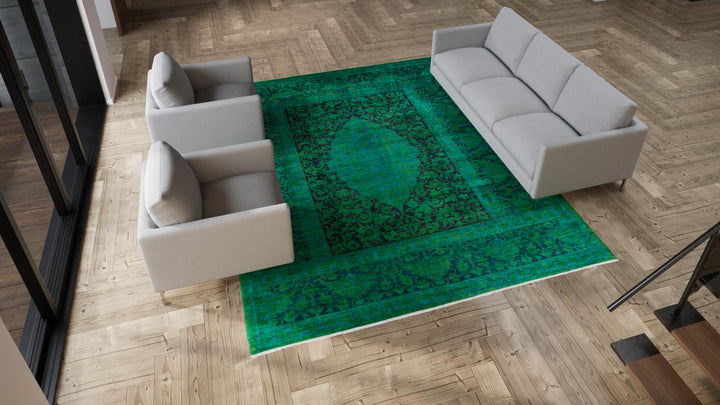 Green Samsara Wool Rug - 9'1" x 11'4"