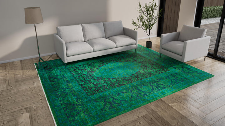 Green Samsara Wool Rug - 9'1" x 11'4"
