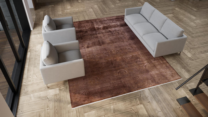 Brown Samsara Wool Rug - 9'3" x 12'1"