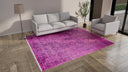 Pink Overdyed Wool Rug - 8'1" x 9'10"