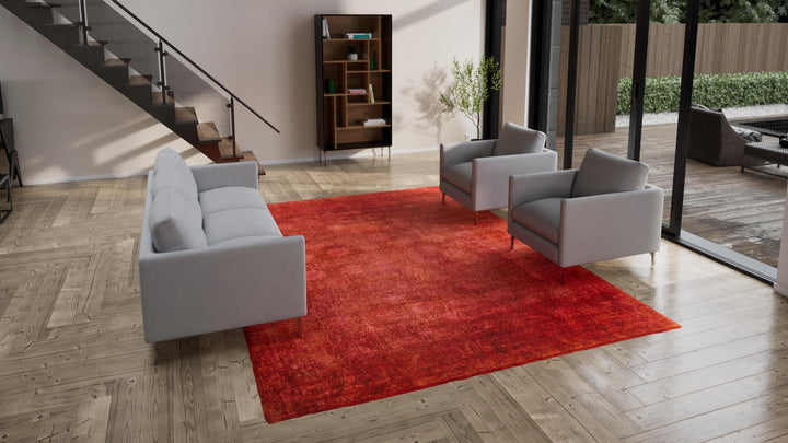 Orange Samsara Wool Rug - 9'1" x 12'1"