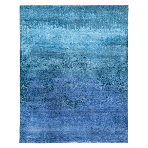 Darya Modern Ombre Wool Rug Blue / 8' x 10"