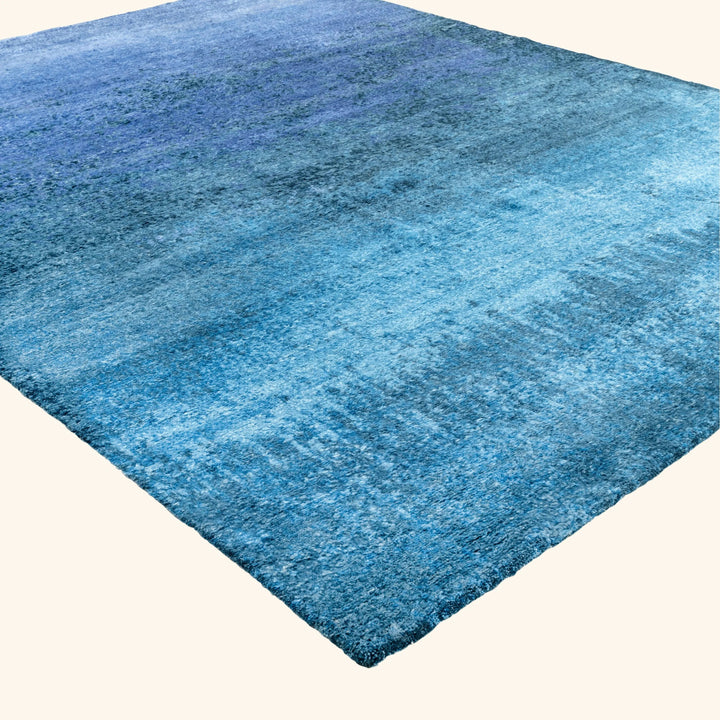 Darya Modern Ombre Wool Rug Blue / 8' x 10"