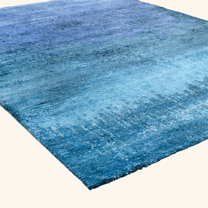 Darya Modern Ombre Wool Rug Blue / 9' x 12'