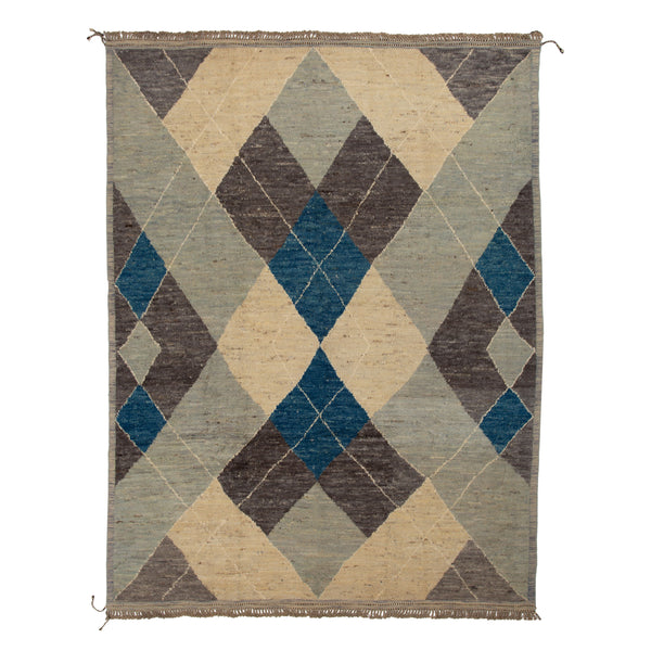 Multi Modern Wool Rug - 10'8'' x 14'4''