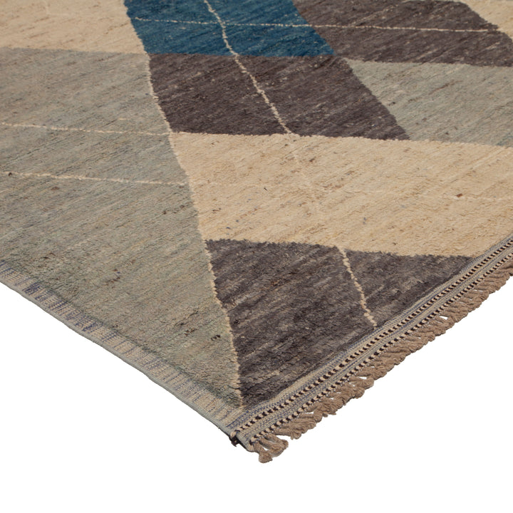 Multi Modern Wool Rug - 10'8'' x 14'4''