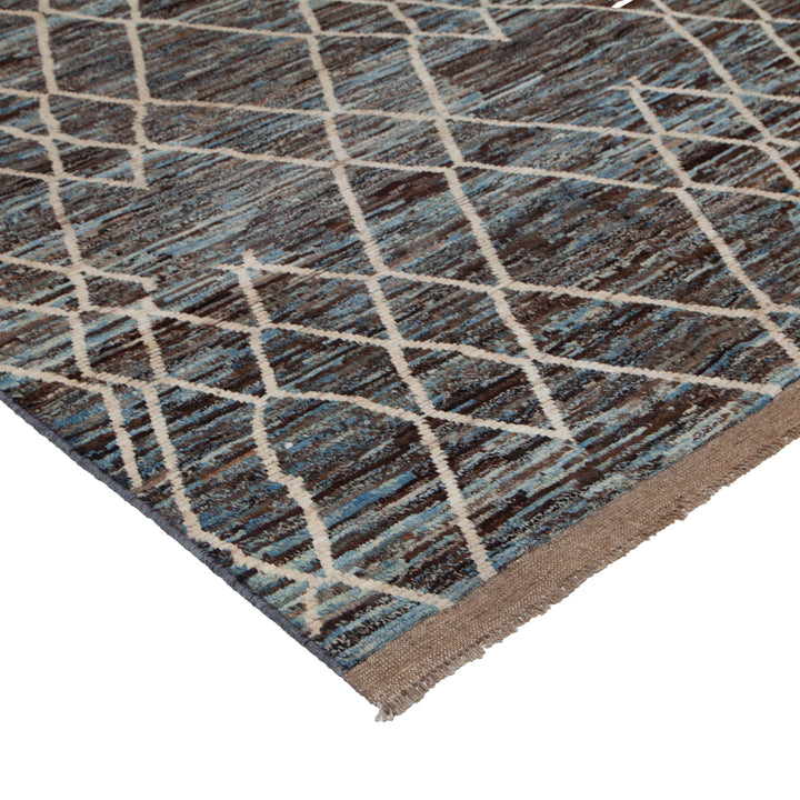 Multi Modern Wool Rug - 10'4'' x 13'5''