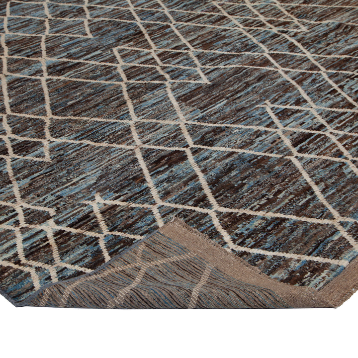 Multi Modern Wool Rug - 10'4'' x 13'5''