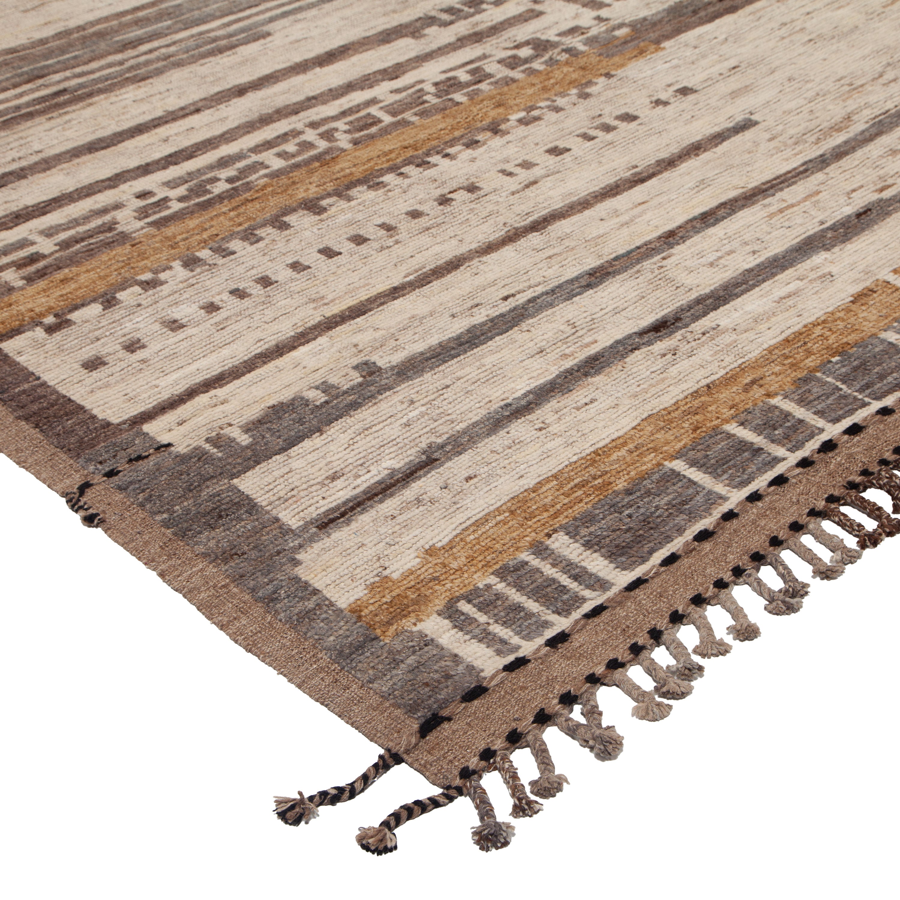 Multi Modern Wool Rug - 10'10'' x 14'3''