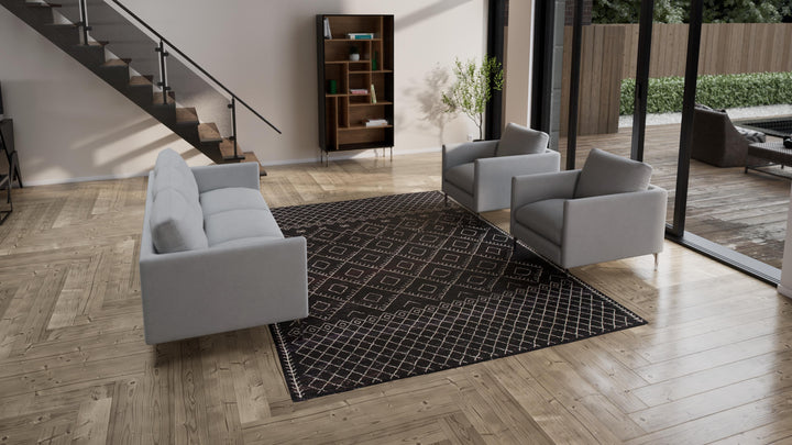 Multi Modern Wool Rug - 8' x 11'2''