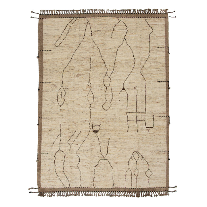 Multi Modern Wool Rug - 9'1'' x 12'2''