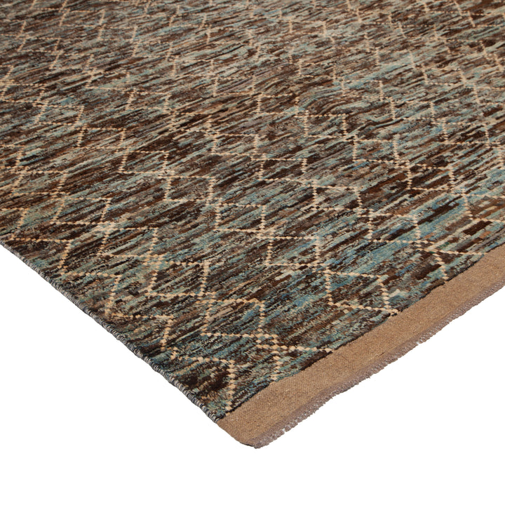 Multi Modern Wool Rug - 9'2'' x 11'3''