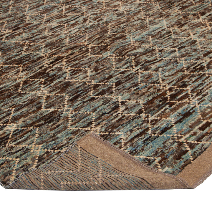 Multi Modern Wool Rug - 9'2'' x 11'3''