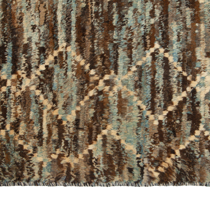 Multi Modern Wool Rug - 9'2'' x 11'3''