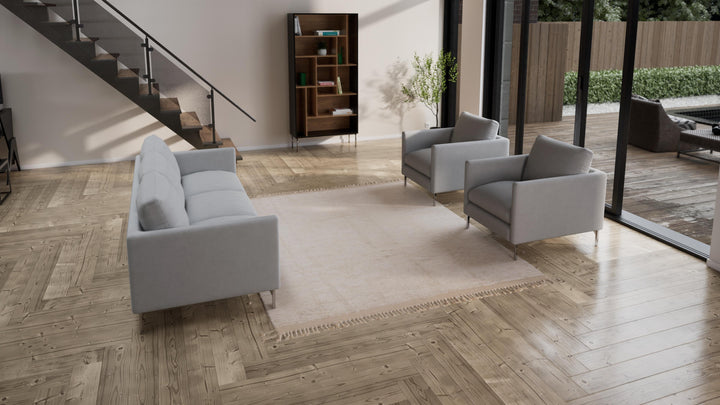 Natural Modern Wool Rug - 8'2'' x 9'8''