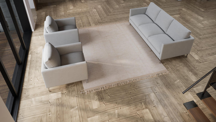 Natural Modern Wool Rug - 8'2'' x 9'8''