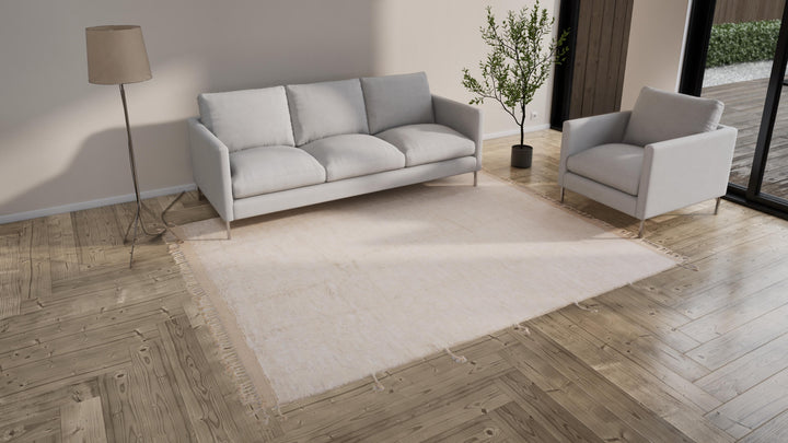 Natural Modern Wool Rug - 8'2'' x 9'8''