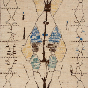 Multi Modern Wool Rug - 9'5'' x 13'7'' - hover