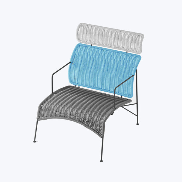 Tabachi Outdoor Lounge Chair Blue