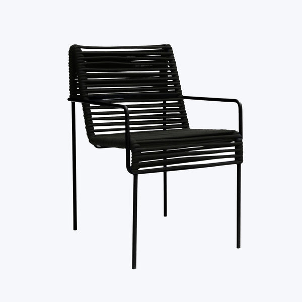 California Outdoor Arm Chair Black