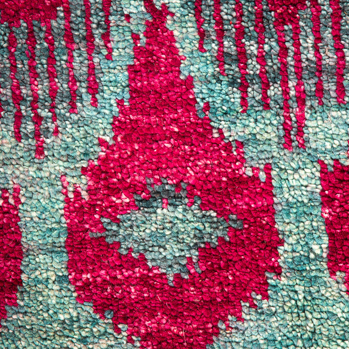 Modern, One-of-a-Kind Hand-Knotted Area Rug - Gray, 5' 0" x 8' 1" Default Title