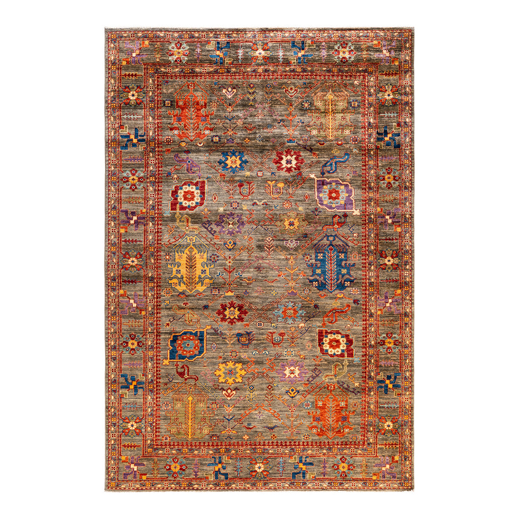 Serapi, One-of-a-Kind Hand-Knotted Area Rug - Beige, 6' 0" x 8' 11" Default Title