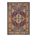 Tribal, One-of-a-Kind Hand-Knotted Area Rug - Blue, 5' 10" x 8' 6" Default Title