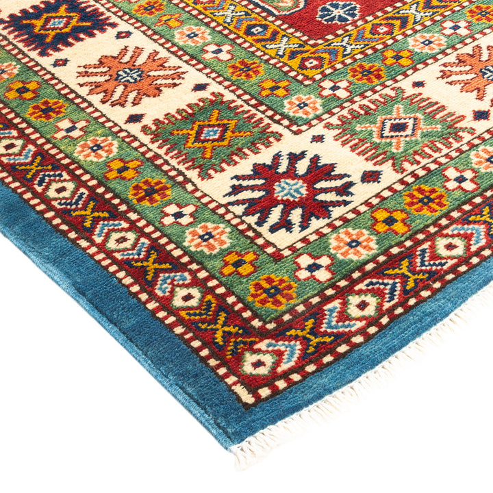 Tribal, One-of-a-Kind Hand-Knotted Area Rug - Blue, 5' 10" x 8' 6" Default Title