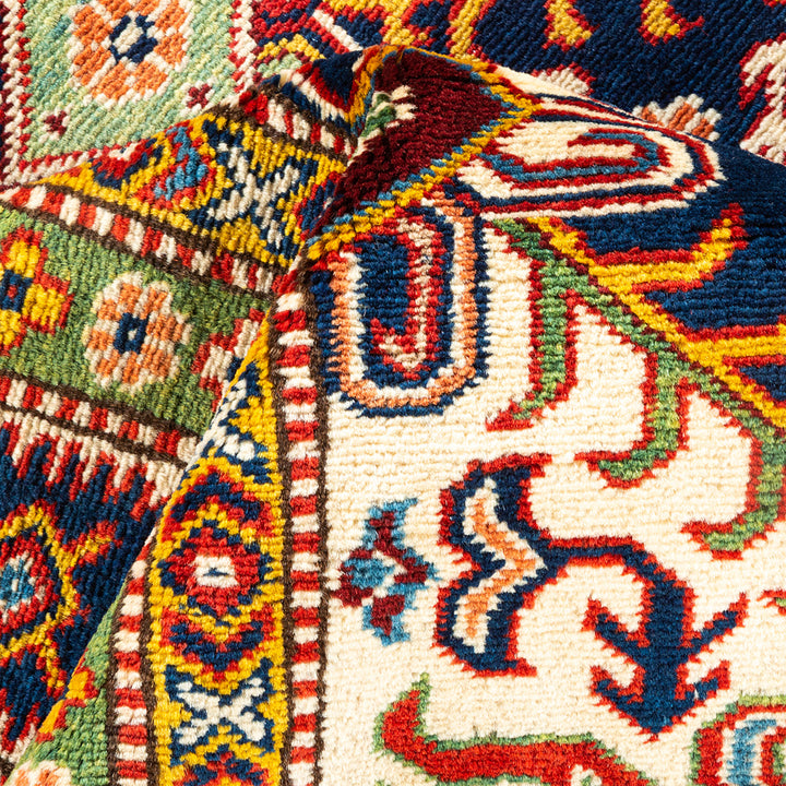 Tribal, One-of-a-Kind Hand-Knotted Area Rug - Blue, 5' 10" x 8' 6" Default Title