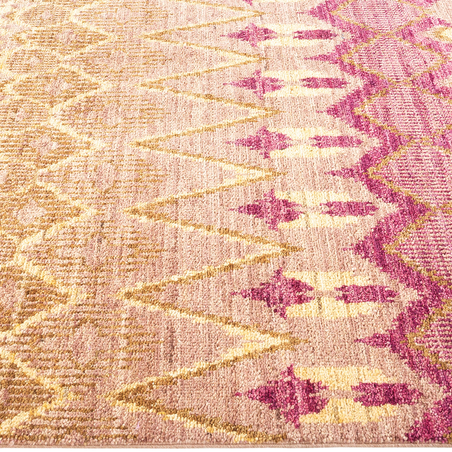 Modern, One-of-a-Kind Hand-Knotted Area Rug - Purple, 6' 2" x 9' 10" Default Title